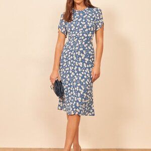 Reformation Andre Midi Dress in Tuli